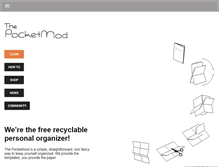 Tablet Screenshot of pocketmod.com